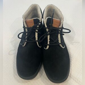 TIMBERLAND Men’s Ashwood Park Warm Lined Chukka Black Suede Boots 11.5 FLAW